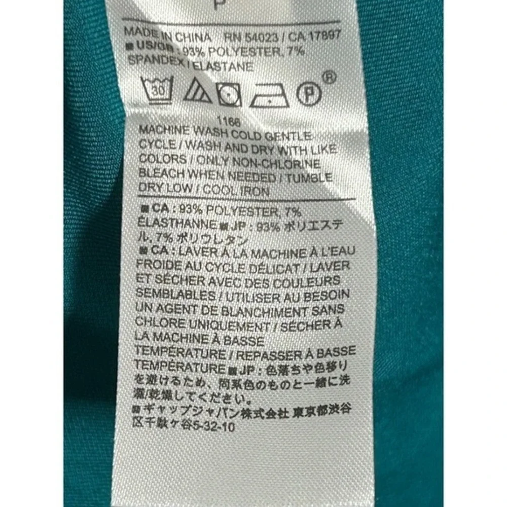 Banana Republic Teal Square Neck Bell Sleeve Shift Dress Size S - Picture 5 of 8